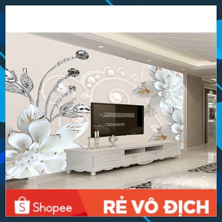 [HOT] Tranh lụa 3D - Hoa 3D hiện đại (Có kèm keo dán)