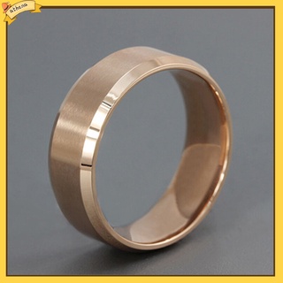 Nhẫn bằng thép titan được đánh bóng thời trang đám cưới cho nam nữ 8mm