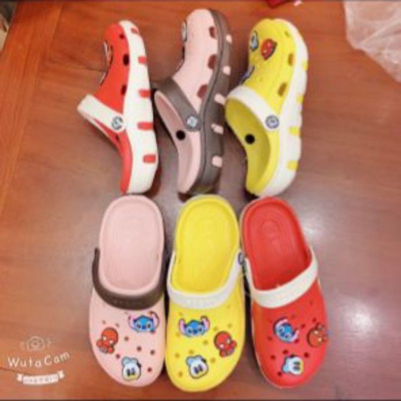 Dép cross dạng lê khủng long unisex màu hiếm💖FREESHIP💖dép cross khủng long