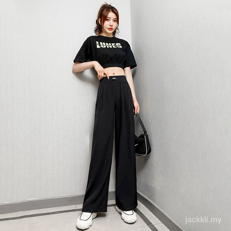 quần ống rộng Lưng Cao Chất Liệu Lanh Thời Trang Mùa Thu Mới Cho Nữ Drooping2021Spring | BigBuy360 - bigbuy360.vn