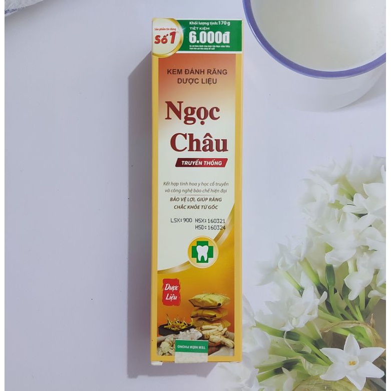 Kem đánh răng dược liệu Ngọc Châu - 100g &amp; 170g