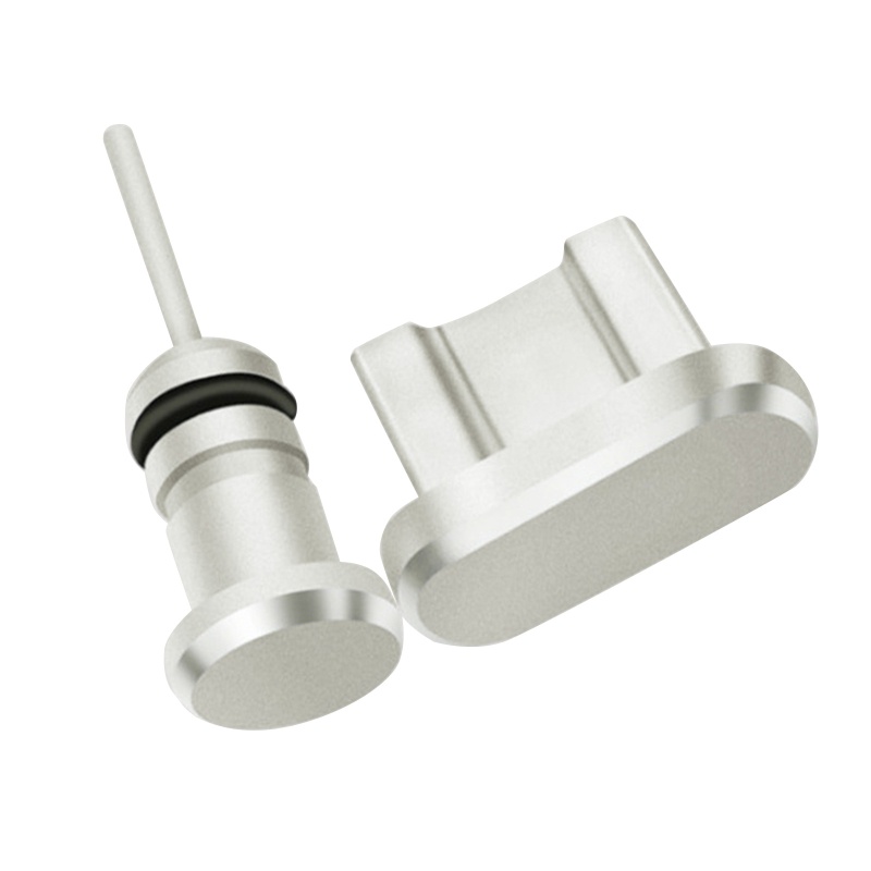 Bộ 2 Nút Bịt Cổng Micro USB Chống Bụi Bằng Kim Loại Cho Điện Thoại