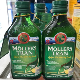 • DẦU GAN CÁ TUYẾT HƯƠNG CHANH ( MOLLER’S TRÀN, SITRONSMAK)