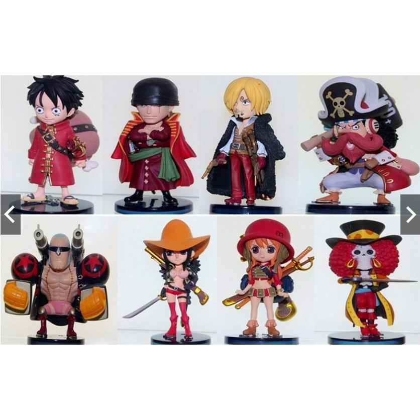 Mô Hình Nhân Vật One Piece Team Luffy Chibi ( Full Bô 9 Nhân Vật )