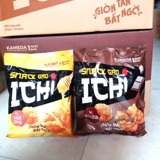 Bánh gạo nhật ICHI  vị mật ong và vị socola mới.