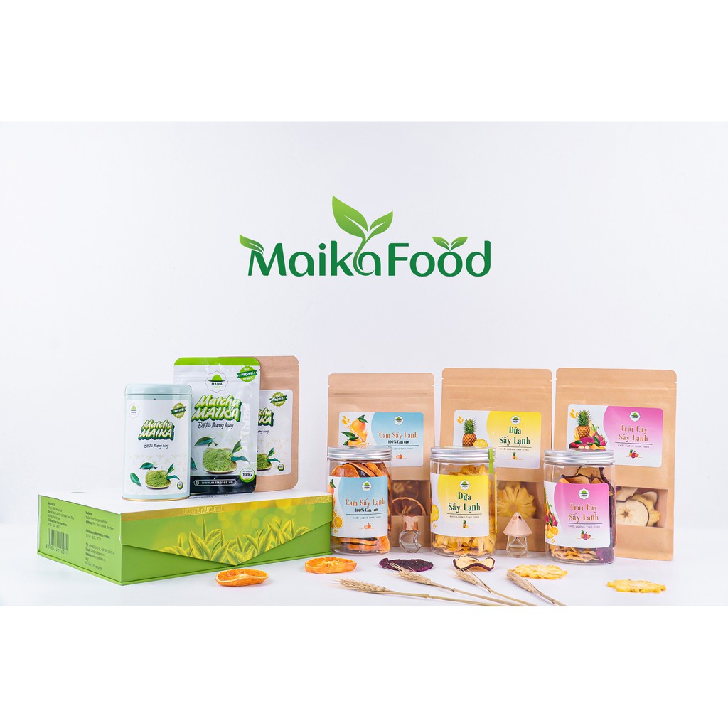 Dứa Sấy Lạnh Maika Food 100gr - Ăn vặt/Detox/Kento/Giảm Cân/Vitamin Không Đường | BigBuy360 - bigbuy360.vn