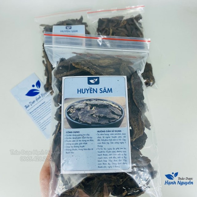 Huyền Sâm 500g (Khô, Thái Mỏng) - Có hút chân không