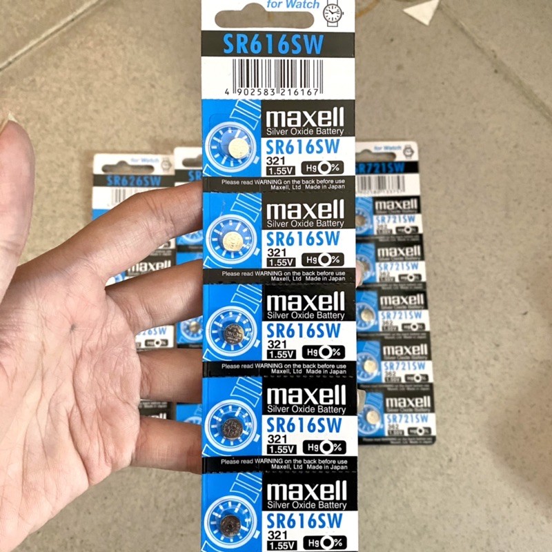 Pin đồng hồ Maxell SR626/SR621/SR616/SR920/SR721 thay pin đồng hồ đeo tay - TOP WATCH