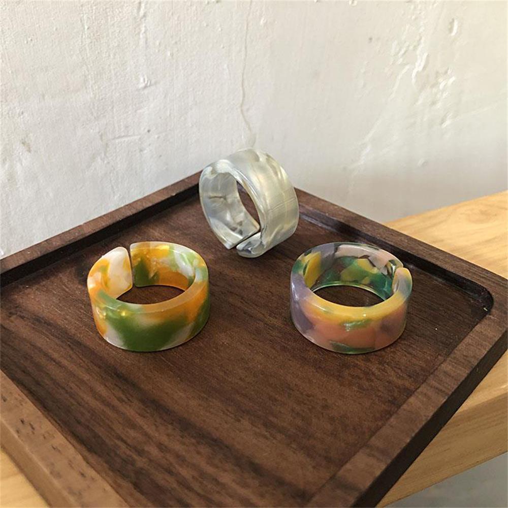 SUMU Nhẫn Acrylic Nhiều Màu Thời Trang Mùa Hè Cho Nữ