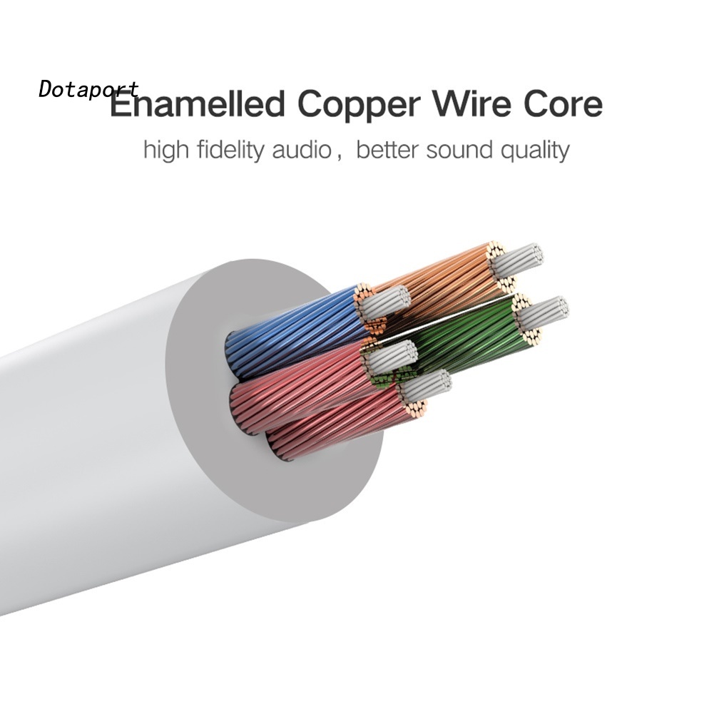 Dây Cáp Chuyển Đổi Từ 1 Đầu Cắm 3.5mm Sang 2 Cổng Cắm Cho Tai Nghe / Micro