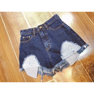 Quần short jean rách túi thailand