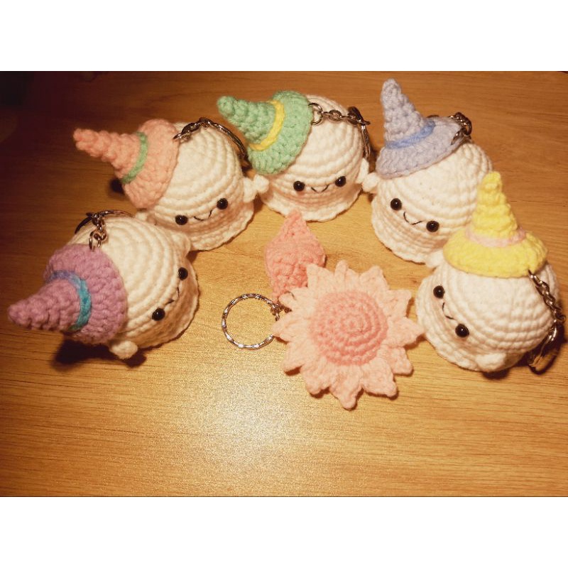 Móc khóa bé ma mini móc len - Amigurumi ghost 👻