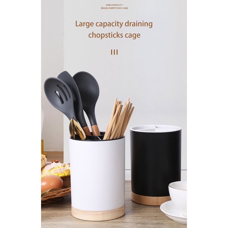 ONLY HOUSE Giá Đựng Muỗng Đũa Ráo Nước Có Thể Tháo Rời Tiện Dụng Cho Nhà Bếp