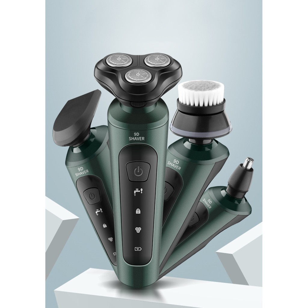  Máy Cạo Râu 9D Shaver - Tặng Kèm 6 Phụ Kiện Cao Cấp MCR03