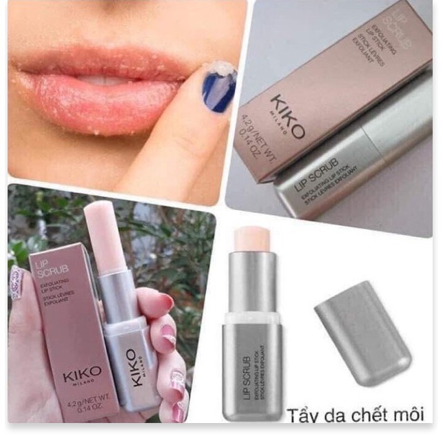 [Mã chiết khấu giảm giá chính hãng] Kiko Lip Scrub - Tẩy Da Chết Môi Dạng Thỏi 4,2gr