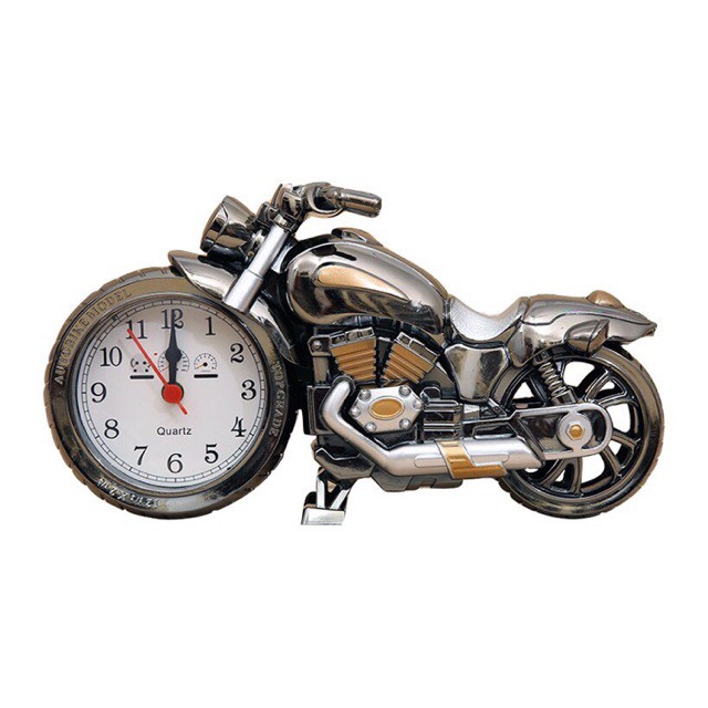 ĐỒNG HỒ ĐỂ BÀN HÌNH XE MOTO, Đồng hồ để bàn phân khối lớn ALarm