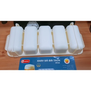 Khay đá rau câu bia tròn 5 viên nhựa cao cấp hofaco