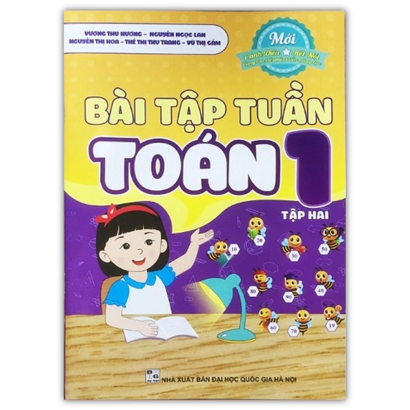 Sách - Bài tập tuần Toán 1 - Tập 2 (Cánh diều &amp; kết nối, cùng học phát triển năng lực)