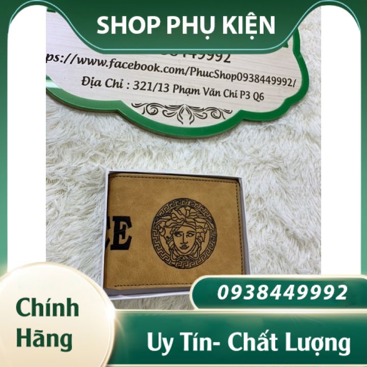 Ví Da Nam Hàng Hiệu Ví Nam Thời Trang Phong Cách Sành Điệu Bóp Da PU Chất Đẹp Nhập Khẩu Chính Hãng Versace