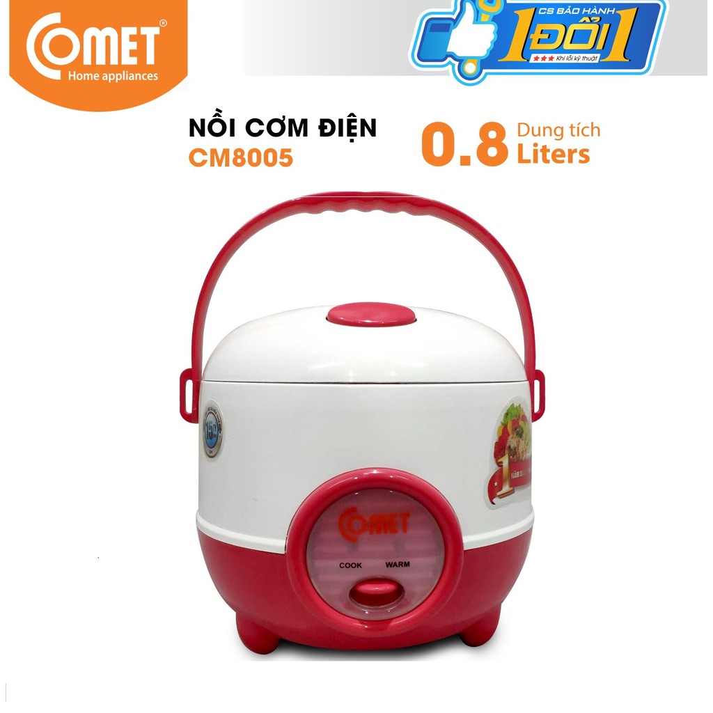 Nồi cơm điện mini nắp gài 0,8L COMET - CM8005 | BigBuy360 - bigbuy360.vn