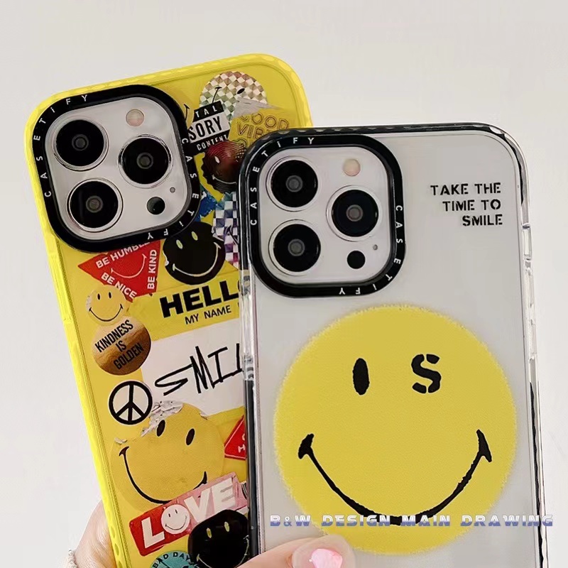Ốp Điện Thoại Mềm Trong Suốt Màu Dạ Quang Hình Mặt Cười Cho iPhone 13 12 11 Pro MAX IX XS MAX XR i6 6s 7 8 Plus