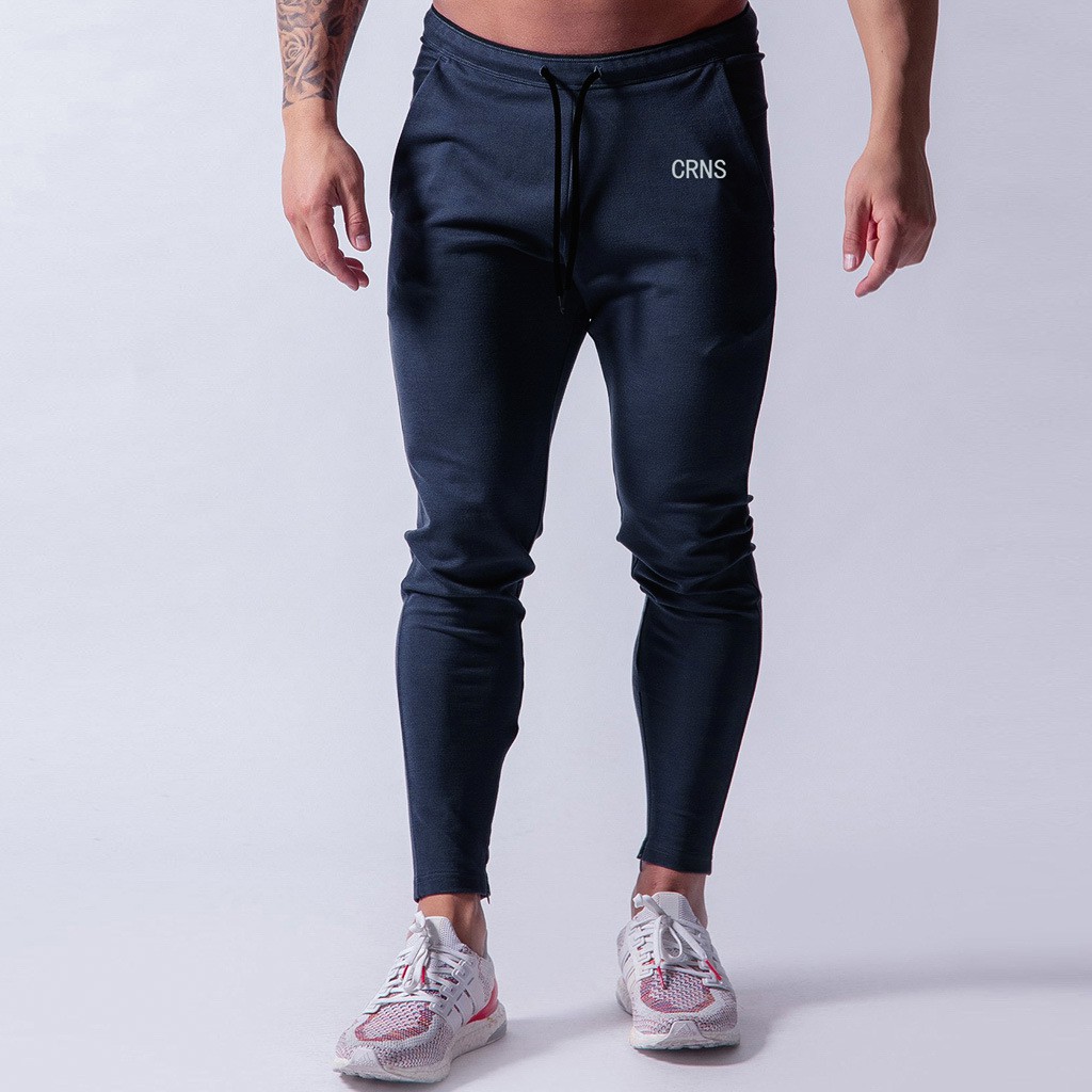 Quần dài Tập Gym nam, quần Jogger CRNS Chất Nỉ Thun Cotton Cao Cấp Co Dãn 4 Chiều