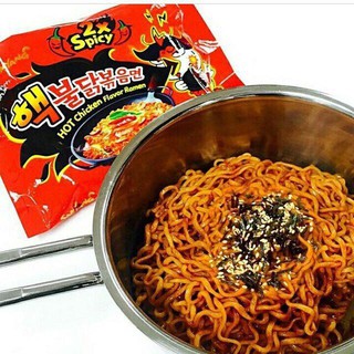 Mì khô gà cay x2 spicy Samyang gói đỏ