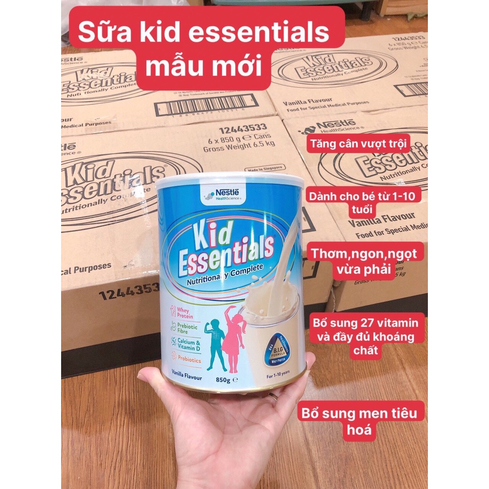 Sữa Kid Essentials Úc, Hàng Chuẩn Úc, Sữa Nestle Kid Essentials 850g
