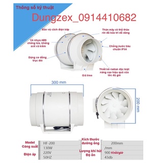 QUẠT HÚT GIÓ HF-200