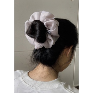 Scrunchie Dây Cột Tóc Voan Organic