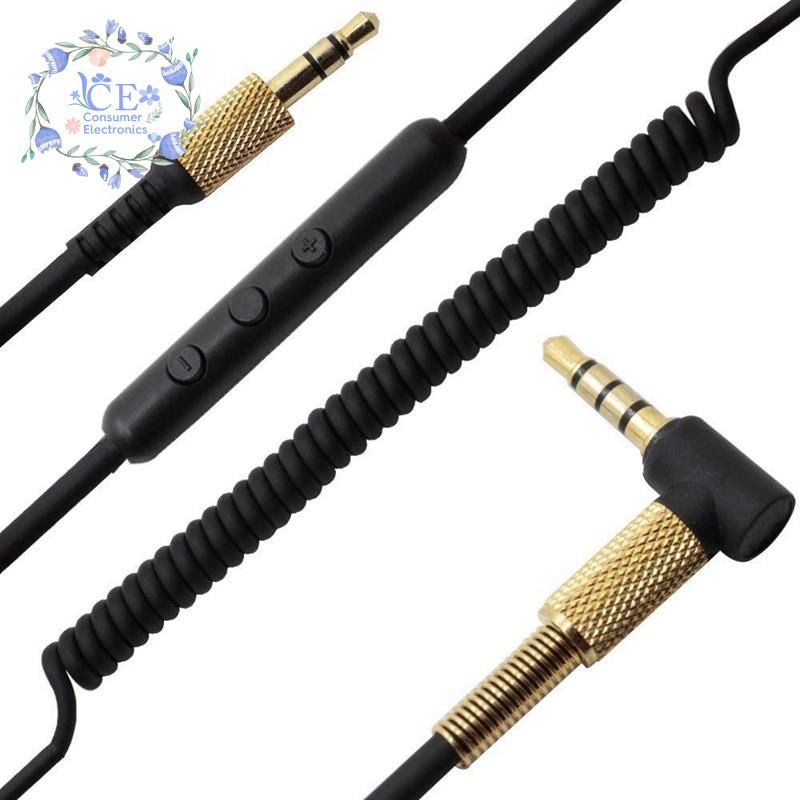 Dây cáp nối dài tai nghe có mic điều chỉnh âm lượng 3.5mm cho Marshall Major II