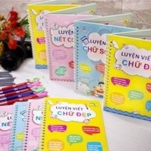 combo 3 quyển Tập luyện viết chữ ,số ,nét cơ bản của Thanh Nga - Bộ 3 tập luyện viết