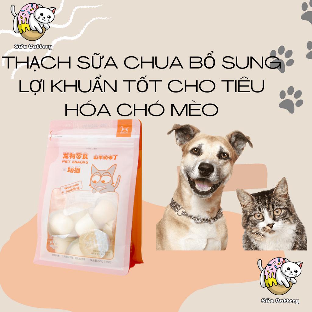 Pudding Thạch Sữa Dê Cho Chó Mèo Bổ Sung Canxi lợi khuẩn cho cún mèo