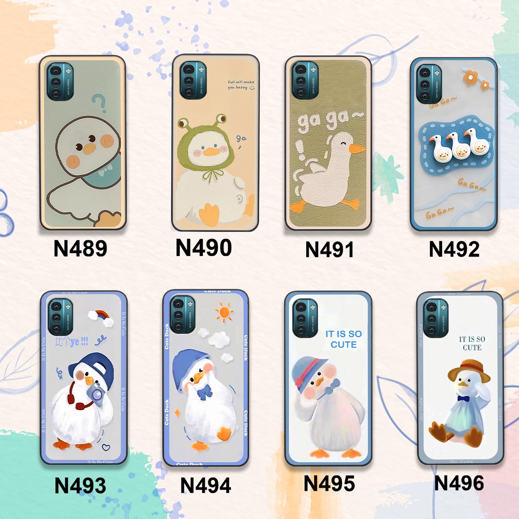 Ốp Nokia G21 in hình vịt trắng cute dễ thương đáng yêu siêu đẹp giá rẻ