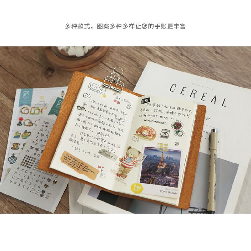 Hình Dán Sticker Trang Trí SUATELIER Dễ Thương Xinh Xắn