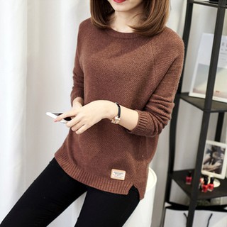 Áo len nữ cổ rộng