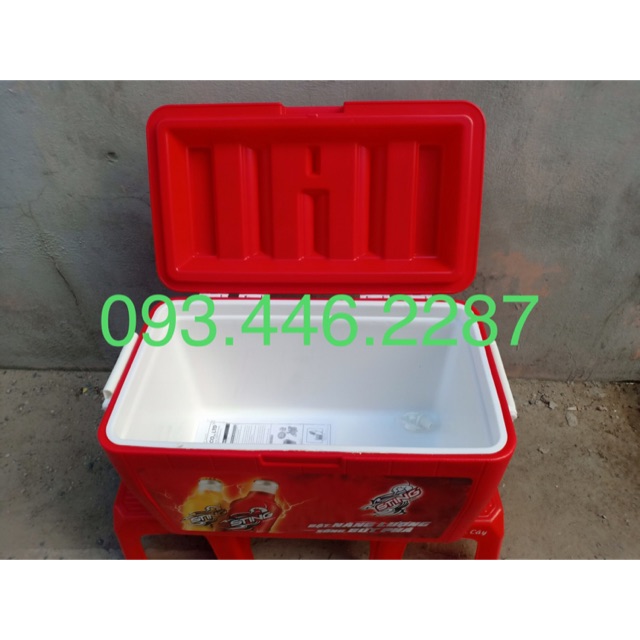 Thùng đá 45 lít màu đỏ hàng mới chưa bóc tem
