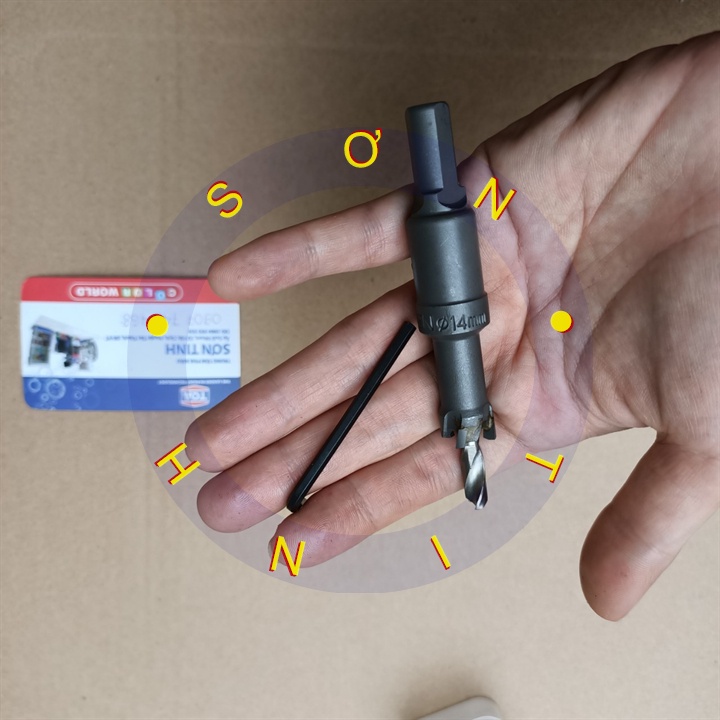 MŨI KHOAN KHOÉT SẮT THÉP, BÊ TÔNG 14mm TOLSEN 75914