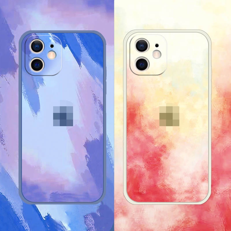 Ốp điện thoại mềm màu nước dành cho iphone 6 6s 7 8 plus ip6+ ip6s+ ip7+ ip8+ ip11 ip11pro max iphone 12 pro max