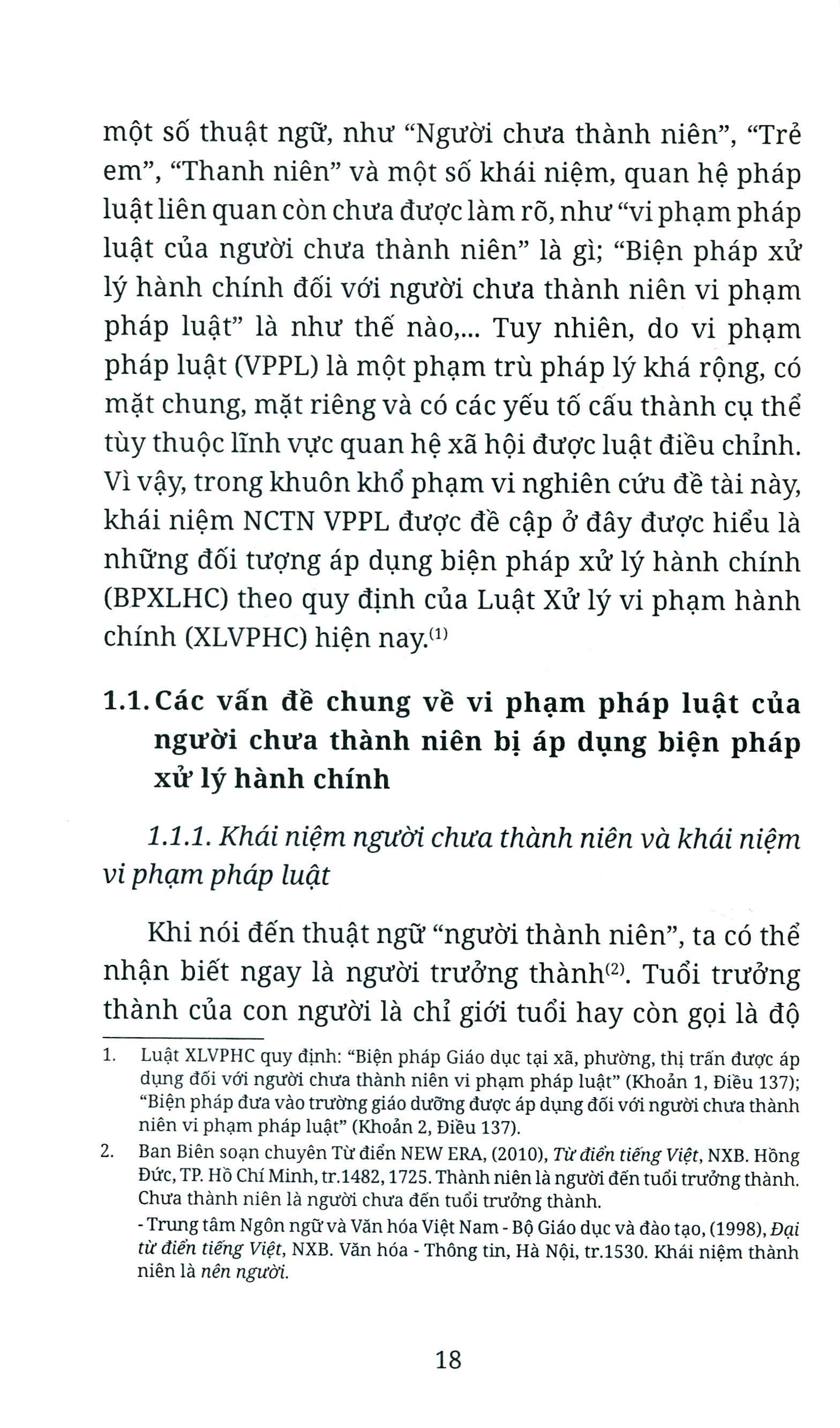 Sách Biện Pháp Xử Lý Hành Chính Đối Với Người Chưa Thành Niên Vi Phạm Pháp Luật | BigBuy360 - bigbuy360.vn