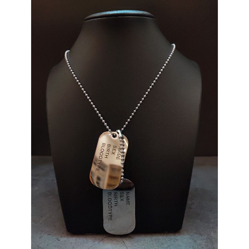 Vòng cổ TITAN dogtag - Mẫu VC-06