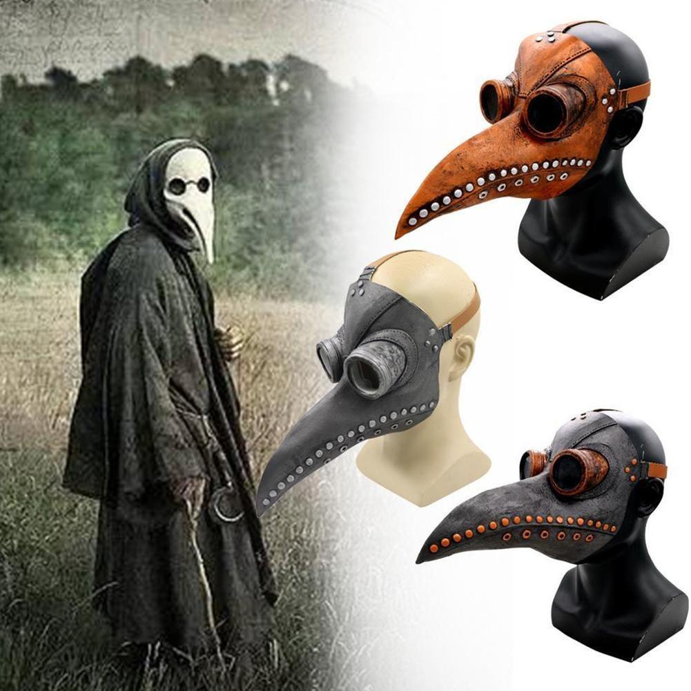 Mặt nạ cao su hóa trang lễ hội Steampunk Plague DR Beak P7W8 Cospl P5D9 R0T4