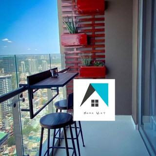 Bàn treo ban công cao cấp ( mặt gỗ nhựa composite)