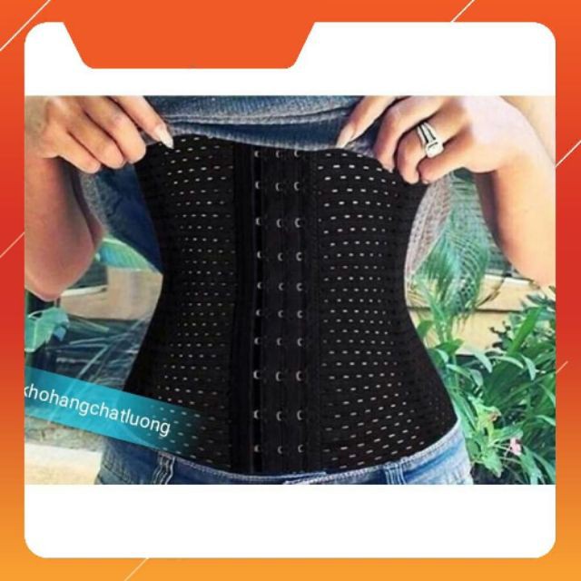 Đai gen nịt bụng móc cài thông hơi, gen siết eo giảm mỡ sau sinh