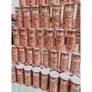 Mực xé sợi hấp cốt dừa 300g hũ pet