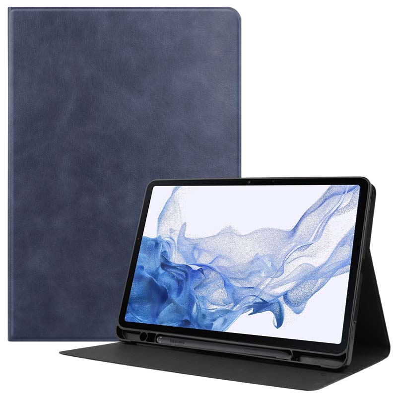 Bao Da PU Nắp Lật Mềm Mại Chống Sốc Có Ngăn Đựng Bút Cho Samsung Galaxy Tab S8 SM-X700 X706 S7 SM-T870 T875 T876