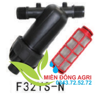 Lọc cặn cho bồn nước sinh hoạt- Y34 đen màng lưới inox
