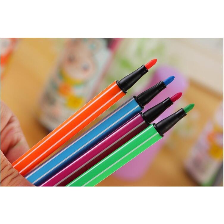 Bộ bút màu nước 12 màu hộp hình thỏ dễ thương cho bé