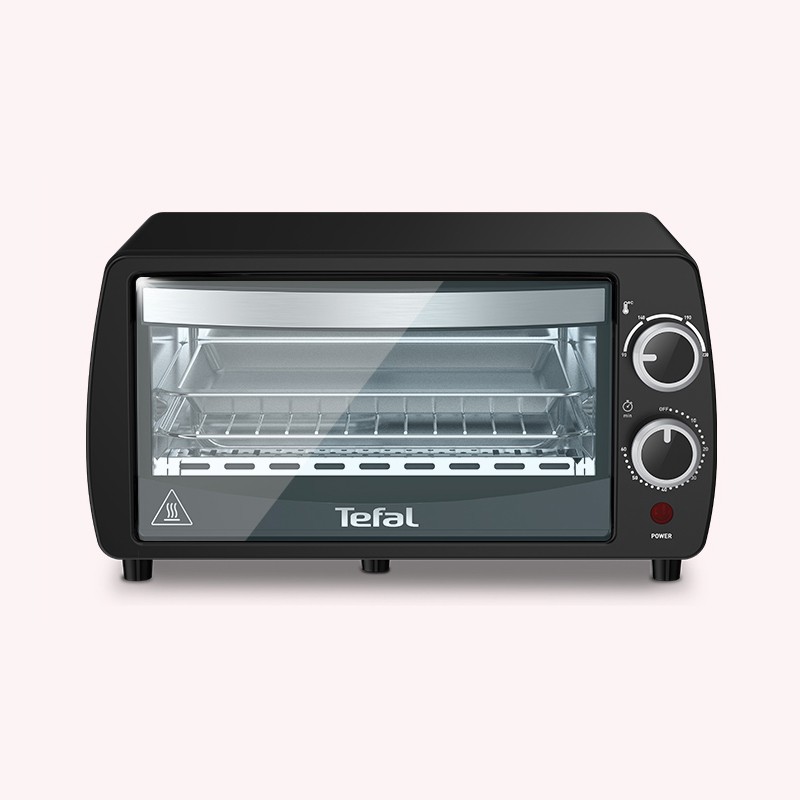 Lò nướng bánh mì điện tử Tefal OF3108 (9.0L) Sưởi bằng thạch anh 230 ℃ 60 Min Hẹn giờ 800W Đen