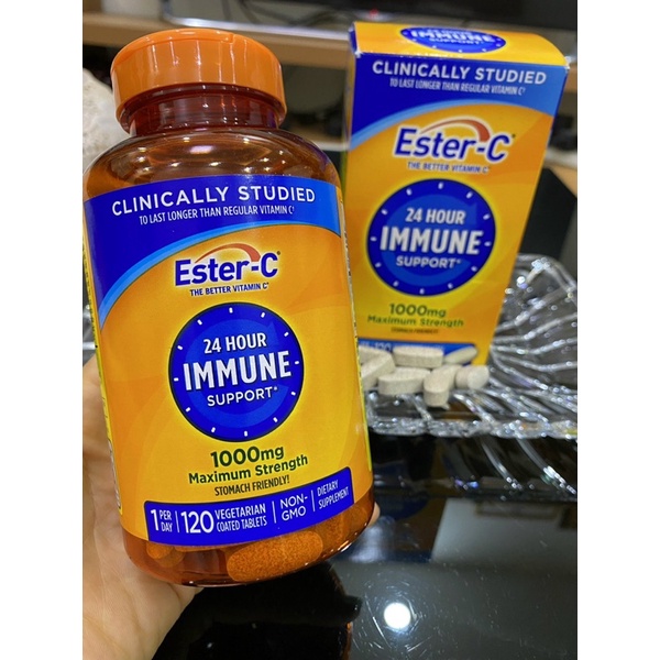Ester C Mỹ 120v 1000mg tăng cường miễn dịch siêu mạnh